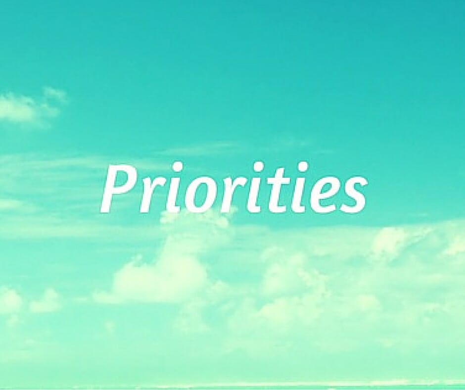 3. Priorities